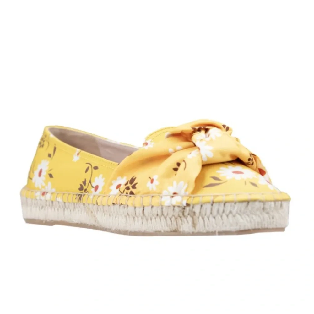 MIU MIU FLORAL SLIP-ON ESPADRILLES